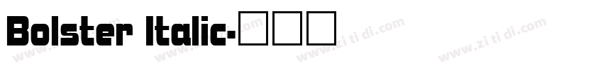 Bolster Italic字体转换